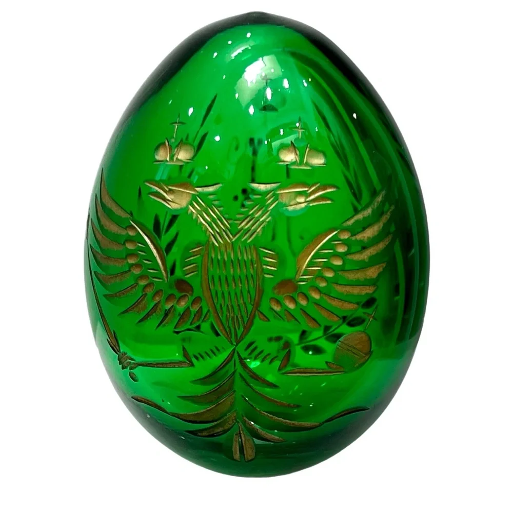 Vintage green crystal